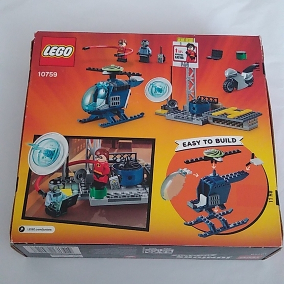 Lego Junior's 10759 The Incredibles Elastigirl's Rooftop Pursuit Retired - Picture 8 of 11